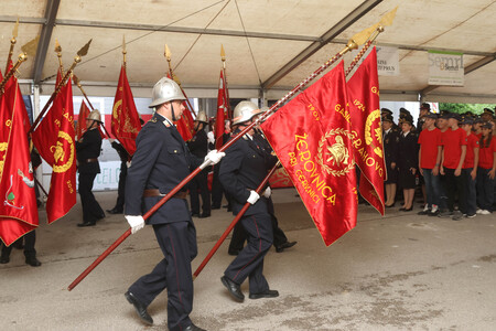 Predaja gasilskega vozila  GVGP-1 PGD Grahovo 41 Foto Ljubo Vukelič